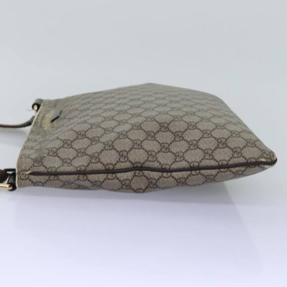GUCCI GG Supreme Shoulder Bag Pvc Leather Beige - Picture 4 of 12